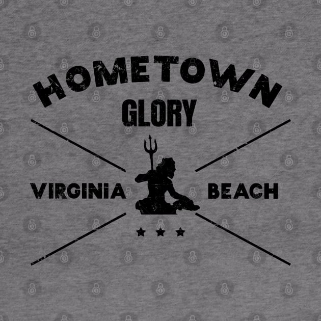 Virginia Beach Hometown Glory with Neptune Statue by shirtonaut